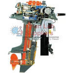 Marine Outboard Engine 2 Strokes Cutaway Model
